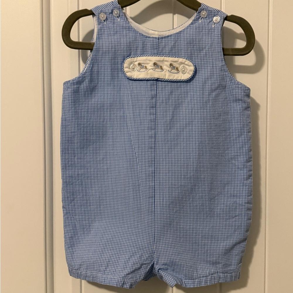 Edgehill Collection Blue Gingham Kids One Piece